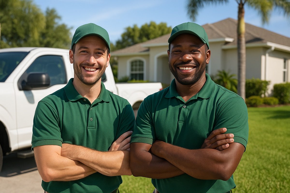 The Manatee Lawn Care crew, a locally owned and operated team