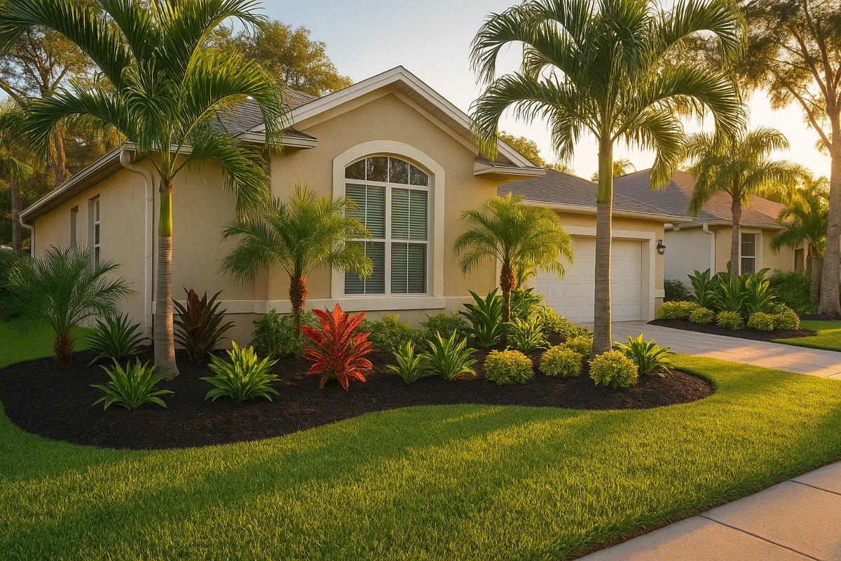 Healthy, well-kept landscaping in Manatee County, Florida