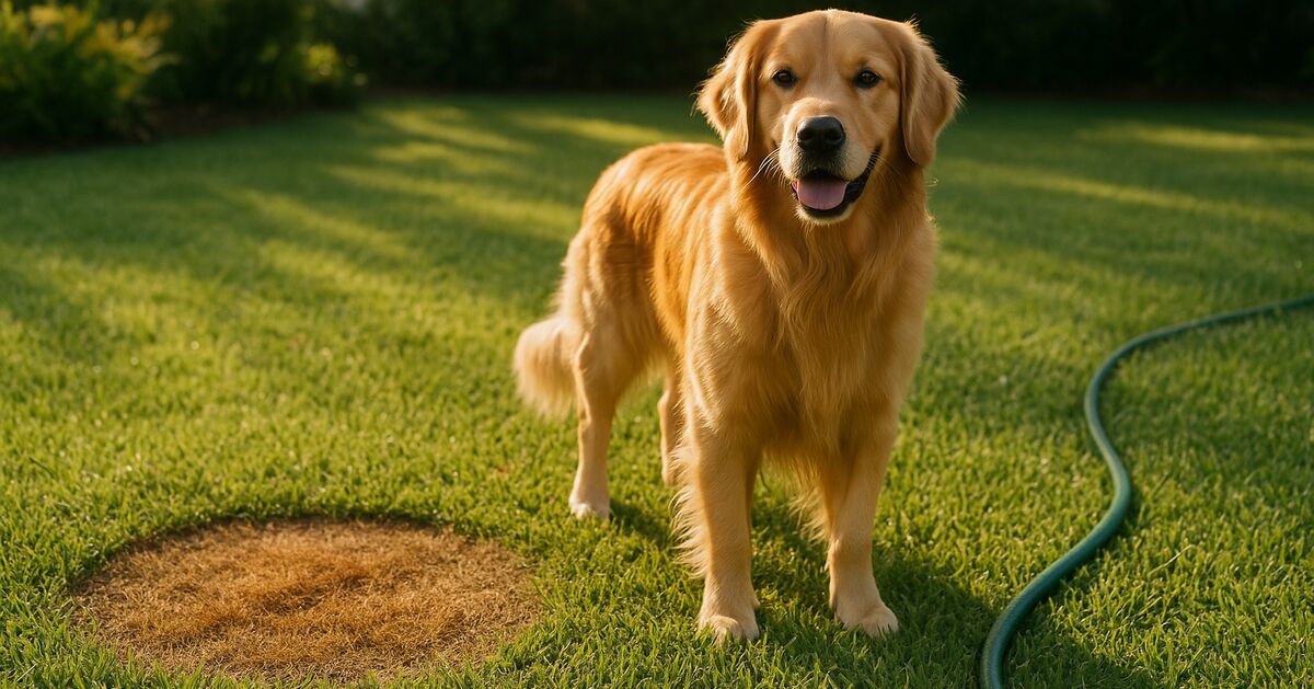 Pet urine spots on the lawn: how to prevent and repair them