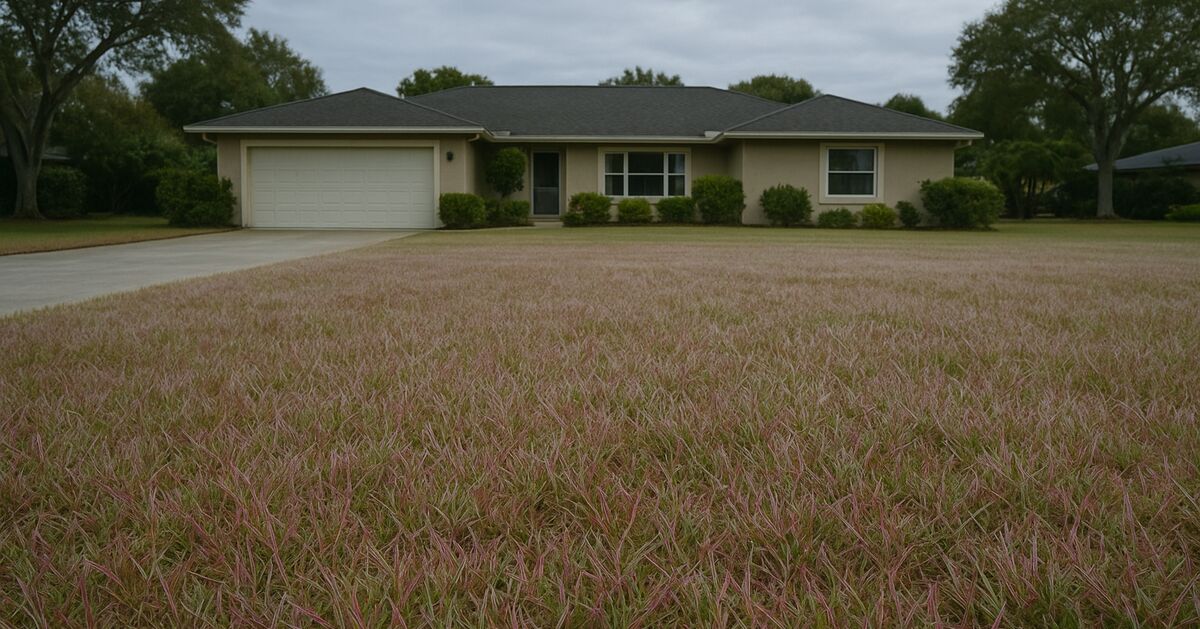 Why your St. Augustine lawn looks purple in winter